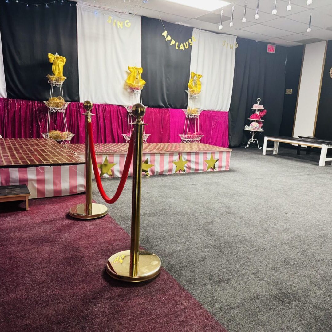 Stage with new ropes